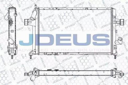 Jdeus RA0200809 - Радиатор, охлаждение двигателя autospares.lv