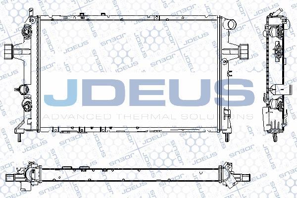 Jdeus RA0200830 - Радиатор, охлаждение двигателя autospares.lv