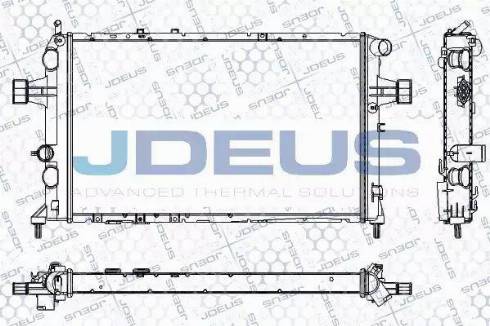 Jdeus RA0200820 - Радиатор, охлаждение двигателя autospares.lv