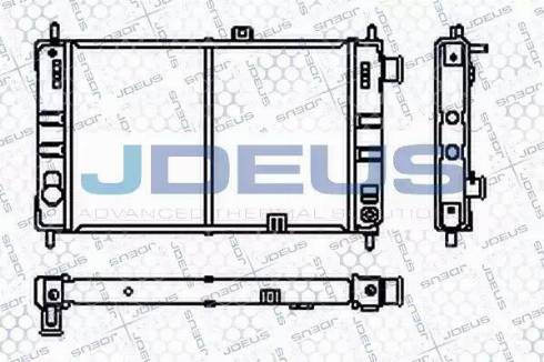 Jdeus RA0200380 - Радиатор, охлаждение двигателя autospares.lv