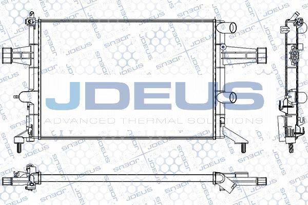 Jdeus RA0200740 - Радиатор, охлаждение двигателя autospares.lv