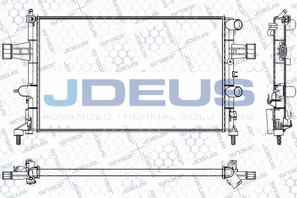 Jdeus RA0200750 - Радиатор, охлаждение двигателя autospares.lv