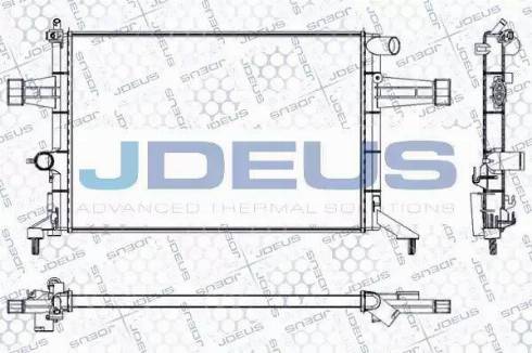 Jdeus RA0200760 - Радиатор, охлаждение двигателя autospares.lv