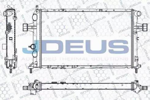 Jdeus RA0200780 - Радиатор, охлаждение двигателя autospares.lv