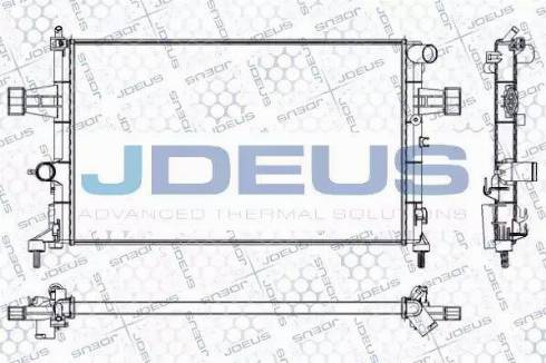 Jdeus RA0200770 - Радиатор, охлаждение двигателя autospares.lv