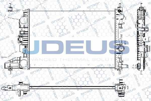 Jdeus RA0201040 - Радиатор, охлаждение двигателя autospares.lv