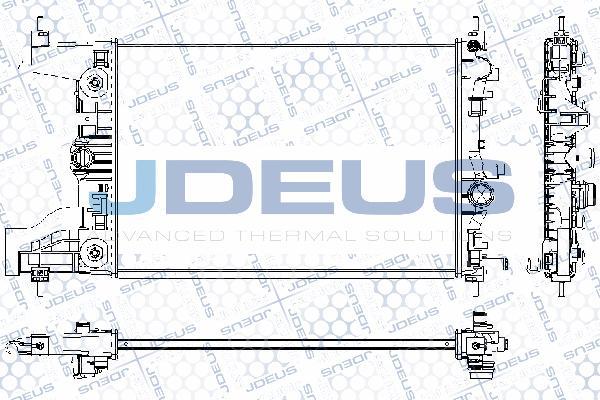 Jdeus RA0201080 - Радиатор, охлаждение двигателя autospares.lv