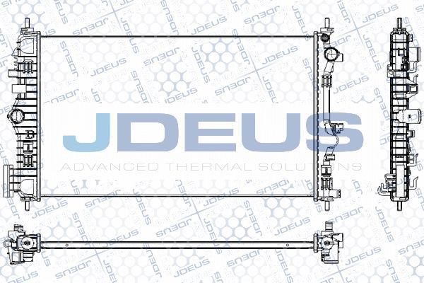 Jdeus RA0201150 - Радиатор, охлаждение двигателя autospares.lv