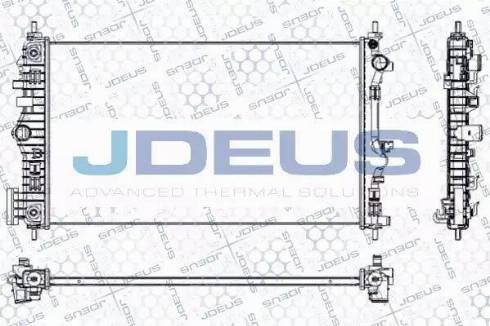 Jdeus RA0201160 - Радиатор, охлаждение двигателя autospares.lv