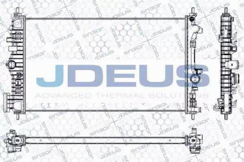 Jdeus RA0201130 - Радиатор, охлаждение двигателя autospares.lv