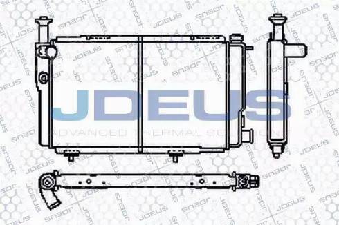 Jdeus RA0210050 - Радиатор, охлаждение двигателя autospares.lv