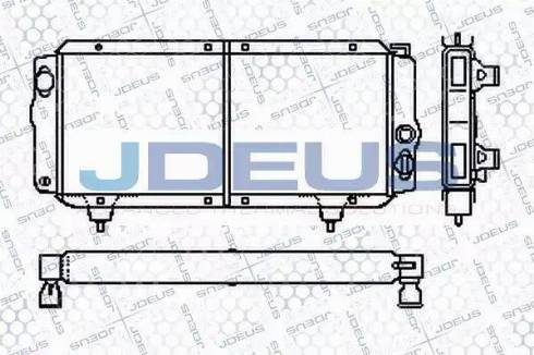 Jdeus RA0210000 - Радиатор, охлаждение двигателя autospares.lv