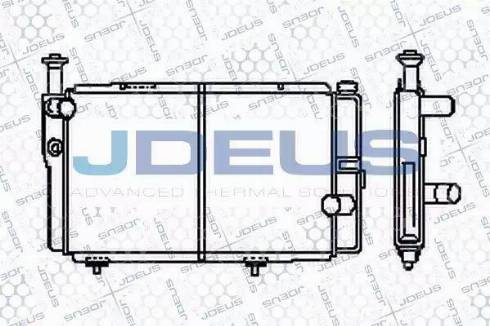 Jdeus RA0210110 - Радиатор, охлаждение двигателя autospares.lv