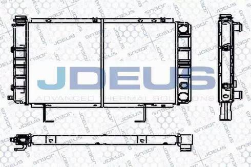 Jdeus RA0210130 - Радиатор, охлаждение двигателя autospares.lv