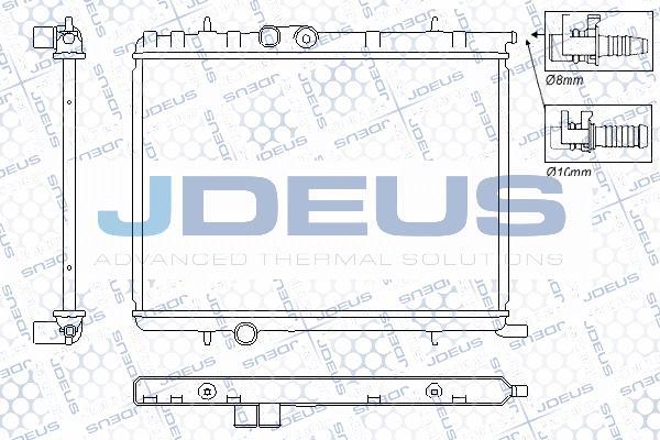 Jdeus RA0210341 - Радиатор, охлаждение двигателя autospares.lv