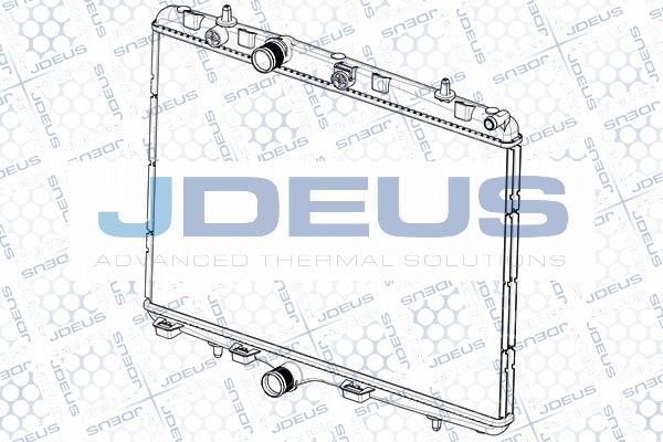 Jdeus RA0210350 - Радиатор, охлаждение двигателя autospares.lv