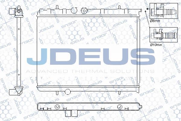 Jdeus RA0210360 - Радиатор, охлаждение двигателя autospares.lv