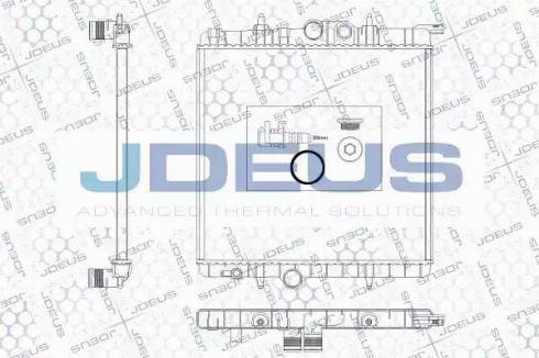 Jdeus RA0210300 - Радиатор, охлаждение двигателя autospares.lv