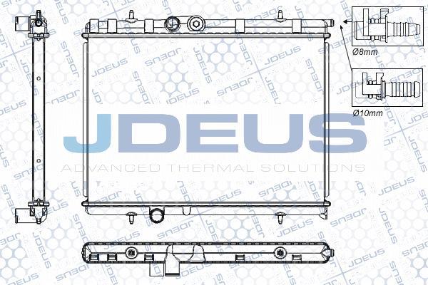 Jdeus RA0210310 - Радиатор, охлаждение двигателя autospares.lv