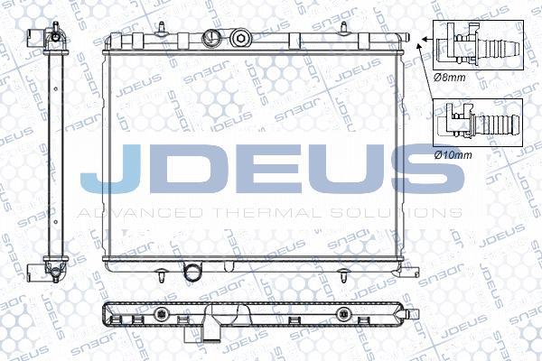 Jdeus RA0210331 - Радиатор, охлаждение двигателя autospares.lv