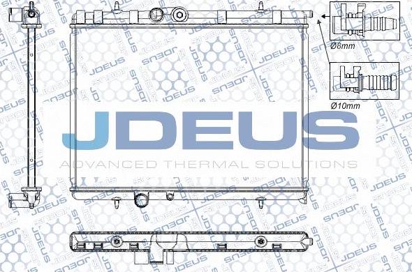 Jdeus RA0210321 - Радиатор, охлаждение двигателя autospares.lv