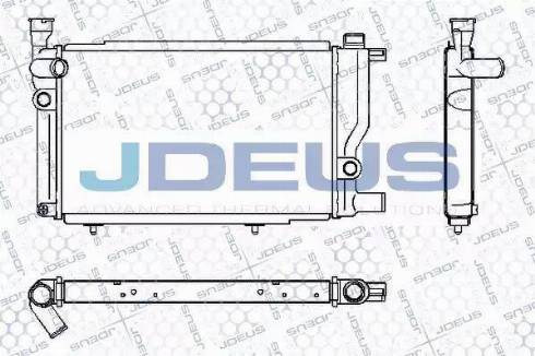 Jdeus RA0210240 - Радиатор, охлаждение двигателя autospares.lv