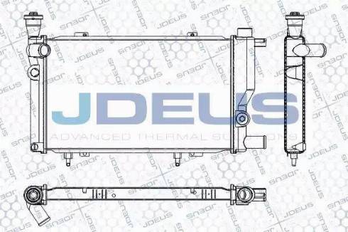 Jdeus RA0210241 - Радиатор, охлаждение двигателя autospares.lv