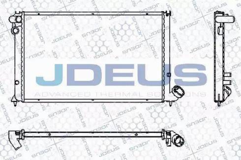 Jdeus RA0210250 - Радиатор, охлаждение двигателя autospares.lv