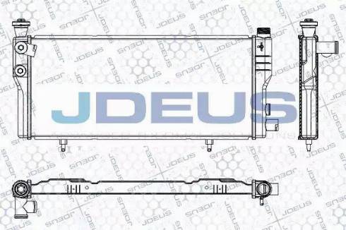 Jdeus RA0210211 - Радиатор, охлаждение двигателя autospares.lv