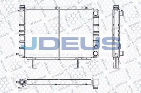 Jdeus RA0210220 - Радиатор, охлаждение двигателя autospares.lv