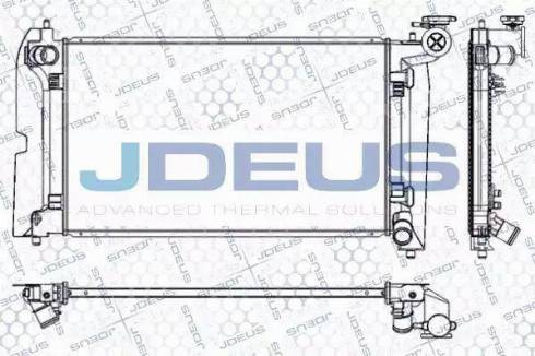 Jdeus RA0280090 - Радиатор, охлаждение двигателя autospares.lv