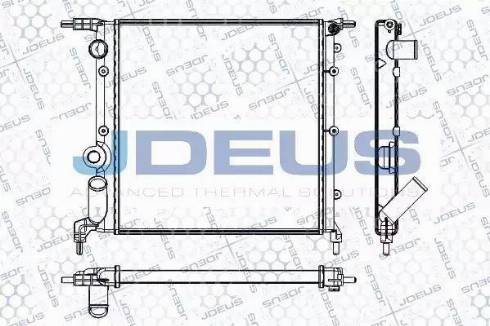 Jdeus RA0230401 - Радиатор, охлаждение двигателя autospares.lv