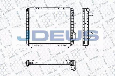 Jdeus RA0230481 - Радиатор, охлаждение двигателя autospares.lv