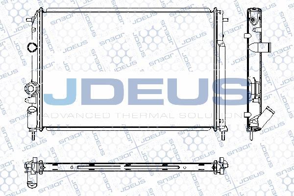 Jdeus RA0230540 - Радиатор, охлаждение двигателя autospares.lv