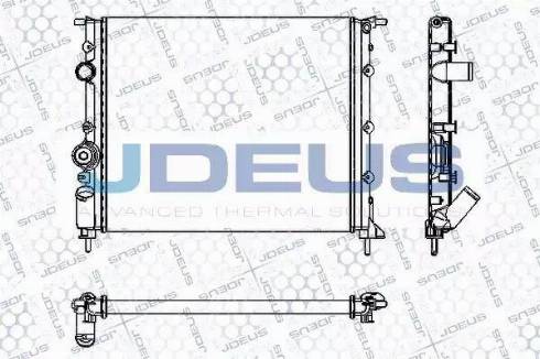 Jdeus RA0230550 - Радиатор, охлаждение двигателя autospares.lv