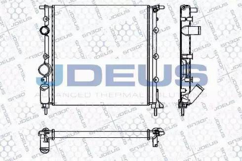 Jdeus RA0230560 - Радиатор, охлаждение двигателя autospares.lv