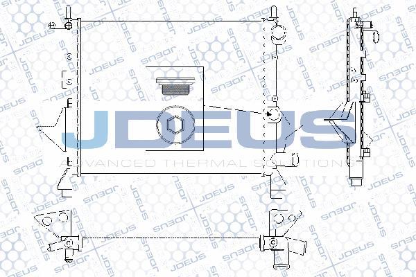 Jdeus RA0230500 - Радиатор, охлаждение двигателя autospares.lv