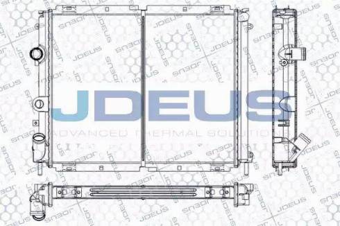 Jdeus RA0230580 - Радиатор, охлаждение двигателя autospares.lv