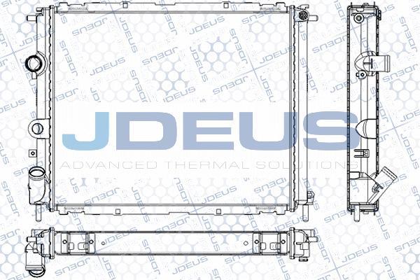 Jdeus RA0230640 - Радиатор, охлаждение двигателя autospares.lv