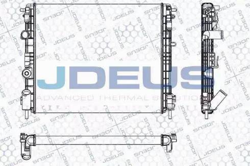 Jdeus RA0230660 - Радиатор, охлаждение двигателя autospares.lv