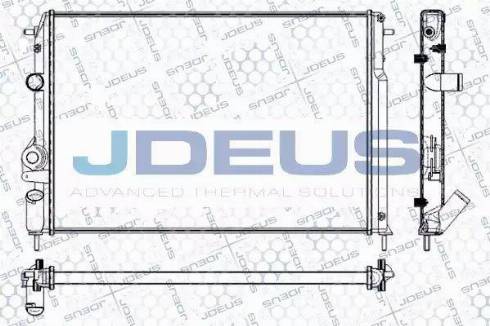 Jdeus RA0230601 - Радиатор, охлаждение двигателя autospares.lv