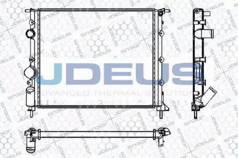 Jdeus RA0230630 - Радиатор, охлаждение двигателя autospares.lv