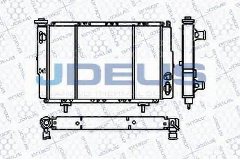 Jdeus RA0230031 - Радиатор, охлаждение двигателя autospares.lv