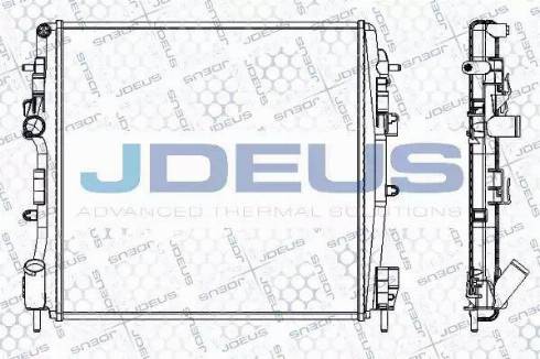 Jdeus RA0230860 - Радиатор, охлаждение двигателя autospares.lv