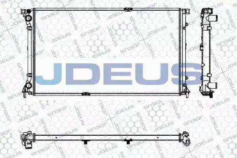 Jdeus RA0230800 - Радиатор, охлаждение двигателя autospares.lv