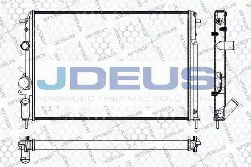 Jdeus RA0230830 - Радиатор, охлаждение двигателя autospares.lv