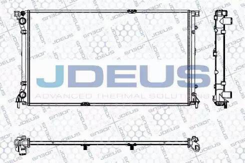 Jdeus RA0230790 - Радиатор, охлаждение двигателя autospares.lv