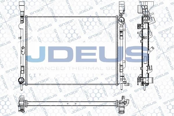 Jdeus RA0231060 - Радиатор, охлаждение двигателя autospares.lv