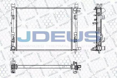 Jdeus RA0231100 - Радиатор, охлаждение двигателя autospares.lv