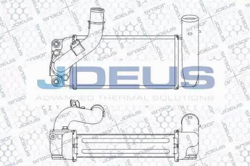 Jdeus RA8280180 - Интеркулер, теплообменник турбины autospares.lv